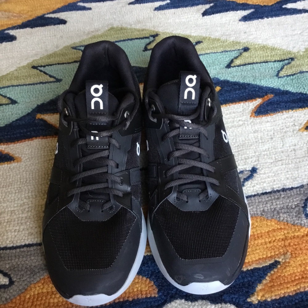 On Running Men's Black and White Sneakers